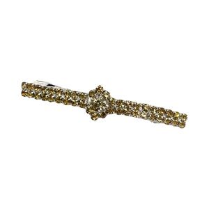 Sparkling Gold Crystal Hair Barrette